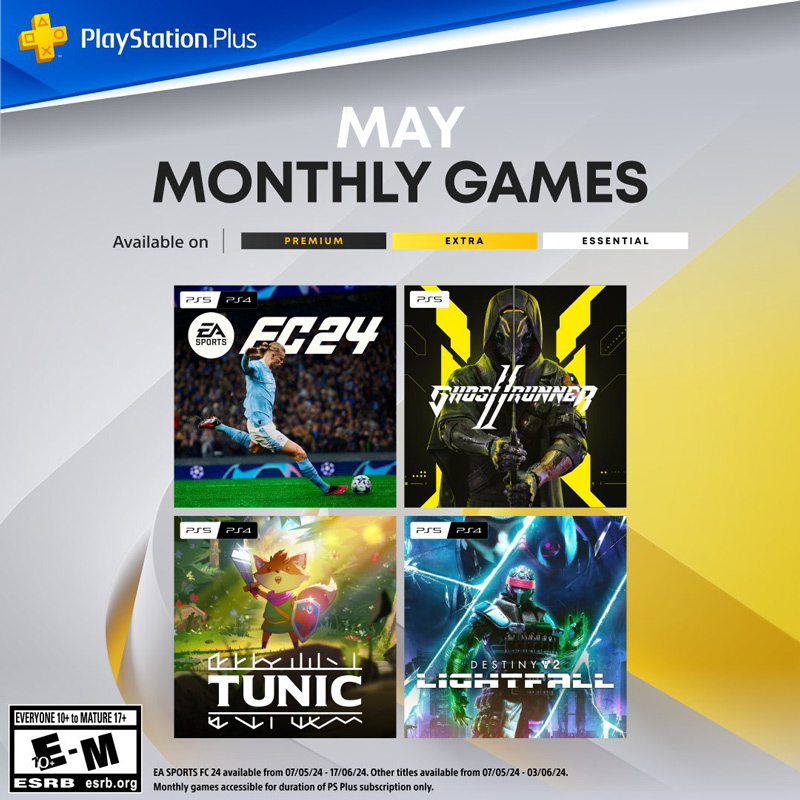 索尼PS PLUS 5月欧美服会免游戏阵容揭晓